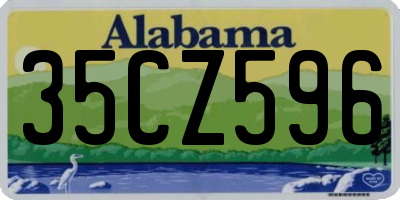 AL license plate 35CZ596