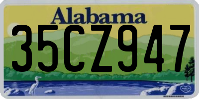 AL license plate 35CZ947