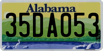 AL license plate 35DA053