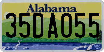AL license plate 35DA055
