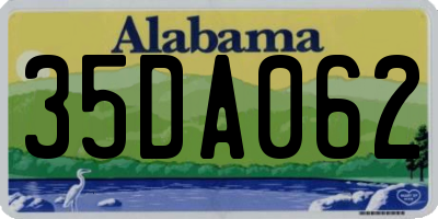 AL license plate 35DA062