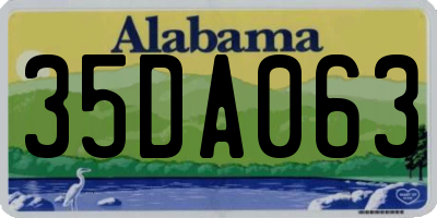 AL license plate 35DA063