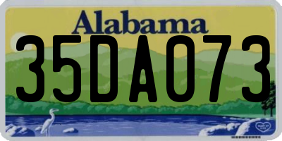 AL license plate 35DA073