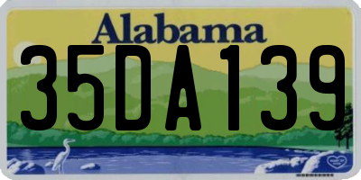 AL license plate 35DA139