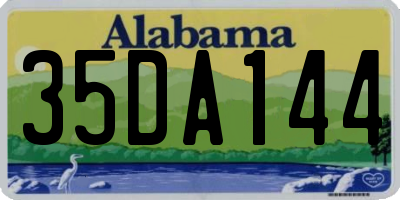 AL license plate 35DA144