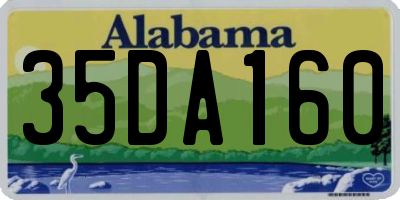 AL license plate 35DA160