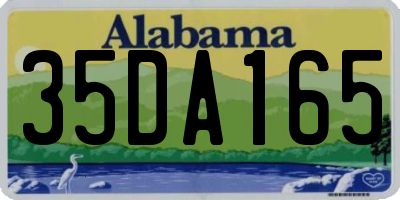 AL license plate 35DA165