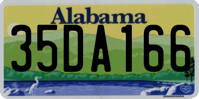 AL license plate 35DA166