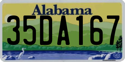AL license plate 35DA167