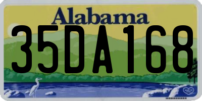 AL license plate 35DA168