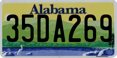 AL license plate 35DA269