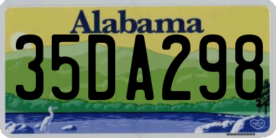 AL license plate 35DA298