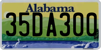 AL license plate 35DA300