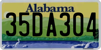 AL license plate 35DA304