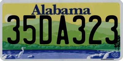 AL license plate 35DA323