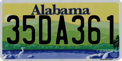 AL license plate 35DA361