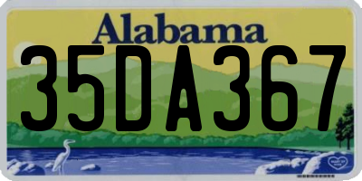 AL license plate 35DA367