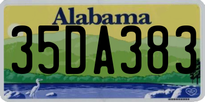 AL license plate 35DA383
