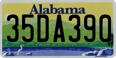 AL license plate 35DA390