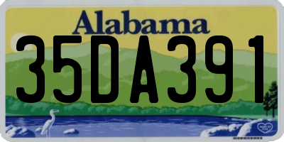 AL license plate 35DA391