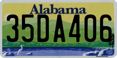 AL license plate 35DA406