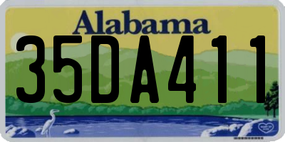 AL license plate 35DA411