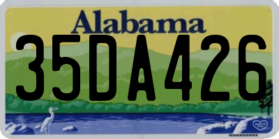AL license plate 35DA426