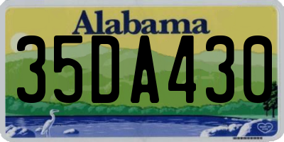 AL license plate 35DA430