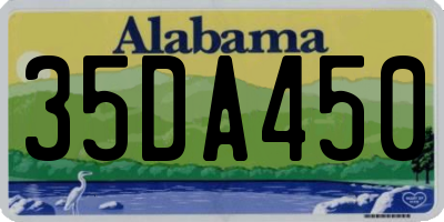 AL license plate 35DA450