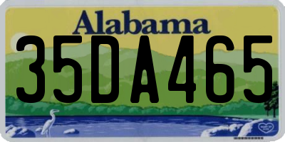 AL license plate 35DA465