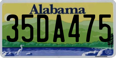 AL license plate 35DA475
