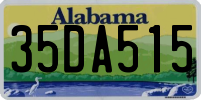AL license plate 35DA515