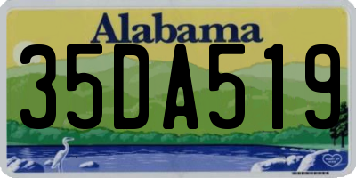 AL license plate 35DA519