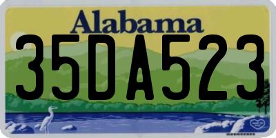 AL license plate 35DA523