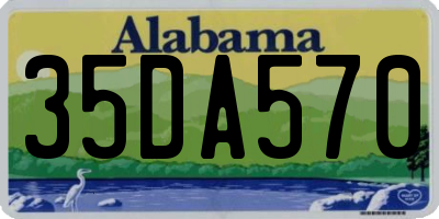 AL license plate 35DA570