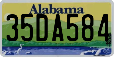 AL license plate 35DA584