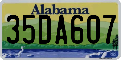 AL license plate 35DA607