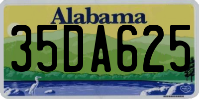 AL license plate 35DA625