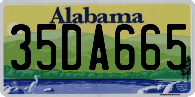 AL license plate 35DA665