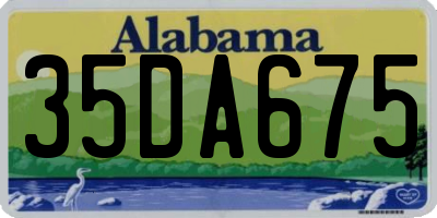 AL license plate 35DA675