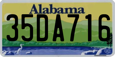 AL license plate 35DA716