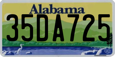 AL license plate 35DA725