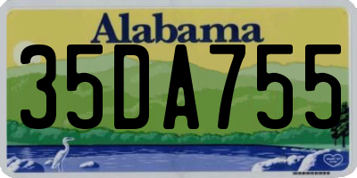 AL license plate 35DA755