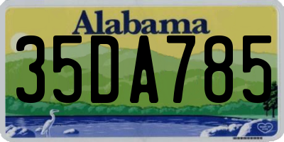AL license plate 35DA785