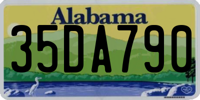 AL license plate 35DA790