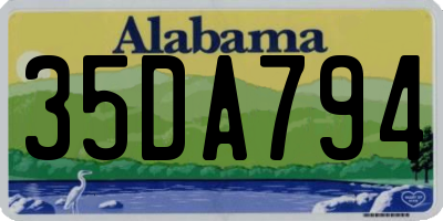 AL license plate 35DA794
