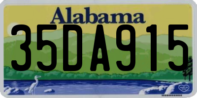 AL license plate 35DA915