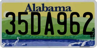 AL license plate 35DA962