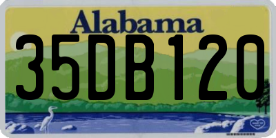 AL license plate 35DB120