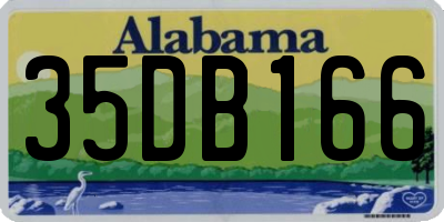 AL license plate 35DB166